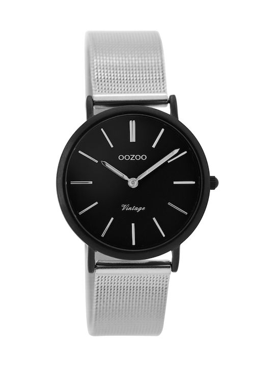 Oozoo Watch with Silver Metal Bracelet