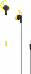 T'nB Running Sport In-ear Handsfree με Βύσμα 3.5mm Κίτρινο