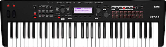 Korg Synthesizer Kross2 61 with 61 Dynamic Keys Black