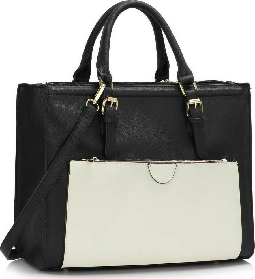 LS Bags LS00366 Black / White Skroutz.gr