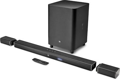 JBL Bar Soundbar 510W 5.1 mit Kabelloser Subwoofer und Fernbedienung Schwarz