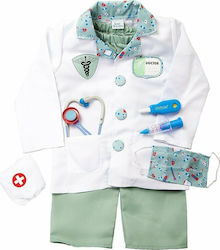 Kids Carnival Costume Green Doctor with Accessories in Garment Bag Kids Carnival Costume Green Doctor with Accessories in Garment Bag