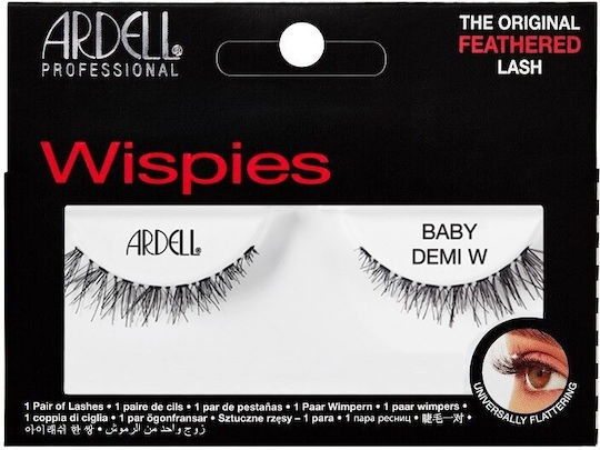 Ardell Wispies Самозалепващи се мигли Baby Demi Черни