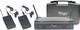 Stagg UHF WRLSS 2LAVALIER864.2-864.7 Комплект Безжично Δυναμικό Микрофон Висулка, Щипка, Колан за Вокали в Черен Цвят