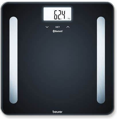 Beurer Digital Bathroom Scale with Body Fat Counter Black 74803