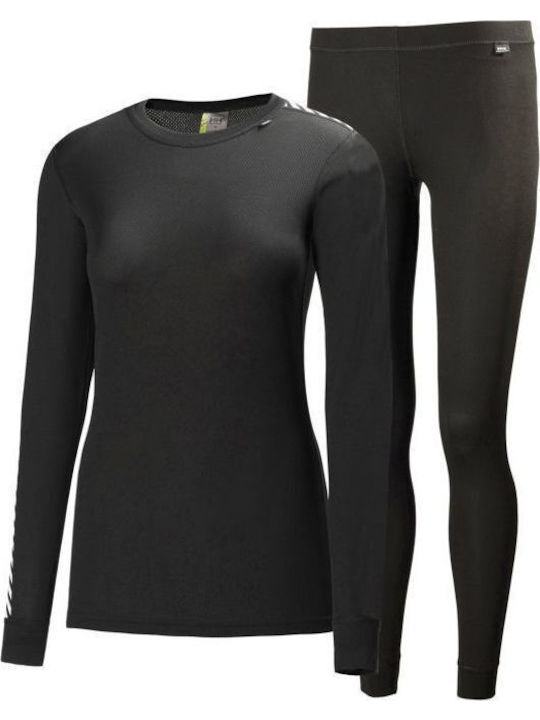 Helly Hansen Comfort Light Set Set termic pentru femei Negru