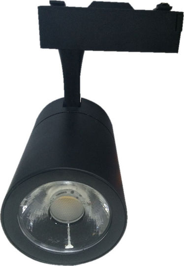 Atman Einzel LED Warmes Weiß Spot in Schwarz Farbe