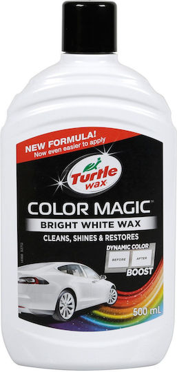 Turtle Wax Color Magic Вакса Бяла Паста За Керосване На Автомобилна Каросерия За Бели Оттенъци 500мл