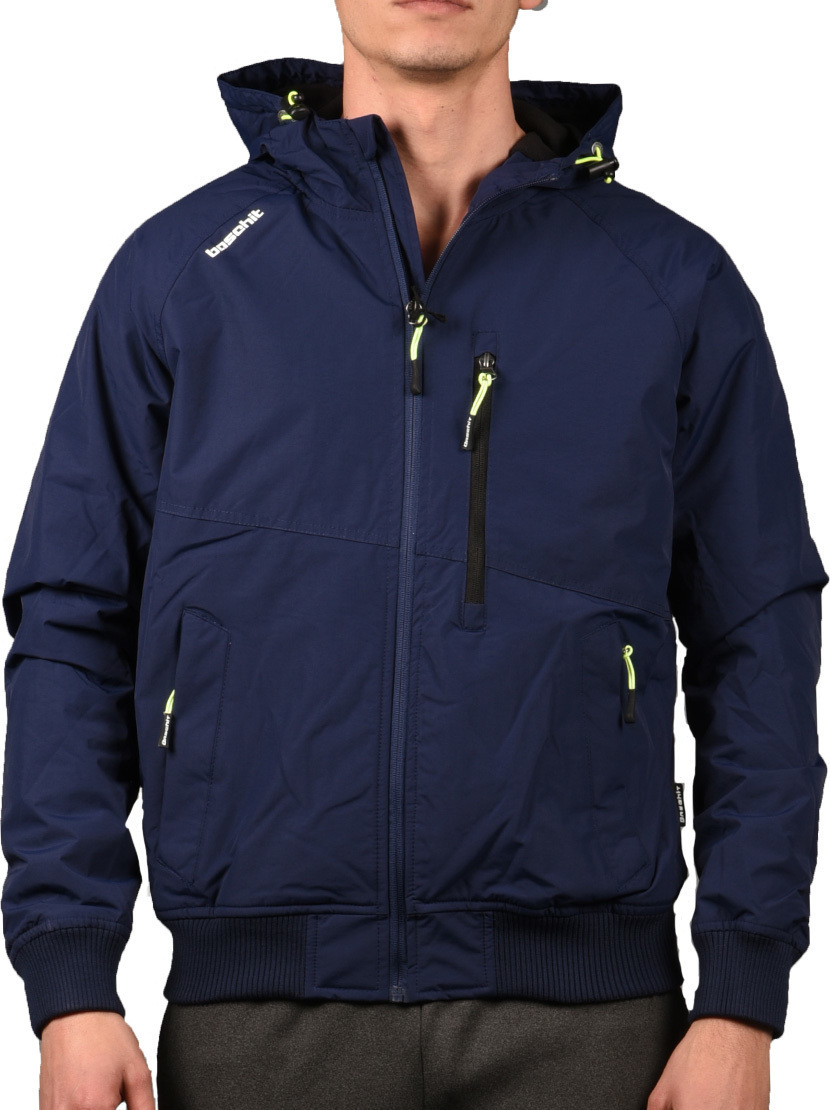 Basehit Hooded Bomber Sport Jacket Dark Royal Skroutz.gr
