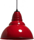 Gallis Rugby Pendant Light Red Bell with Socket E27 32cm