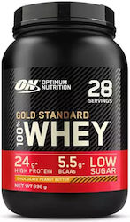 Optimum Nutrition Gold Standard 100% Whey Molkenprotein mit Geschmack Schokolade und Erdnussbutter 900gr