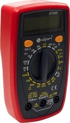 DPM DT33D Digital Multimeter with Buzzer with AC / DC / Resistance / Capacitance / Temperature Measurement