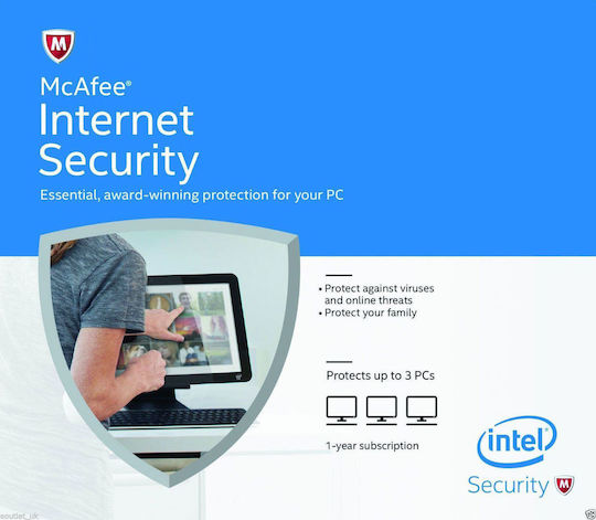 McAfee Internet Security 2018 (3 Licences , 1 Year) Key