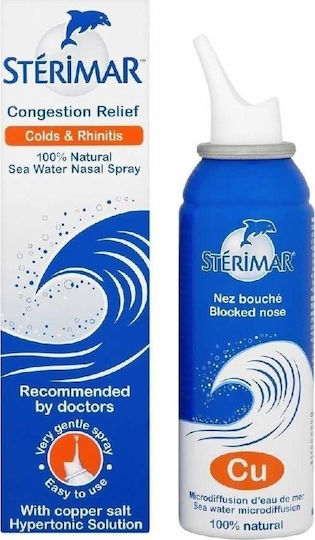 Sterimar Blocked Nose από 3 Ετών Ρινικό Σπρέι με Θαλασσινό Νερό για Όλη την Οικογένεια 50ml