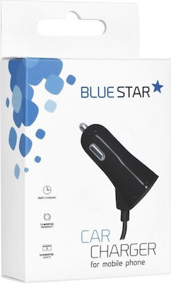 Blue Star Car Charger Blue Total Intensity 3A with a Port USB with Cable Type-C