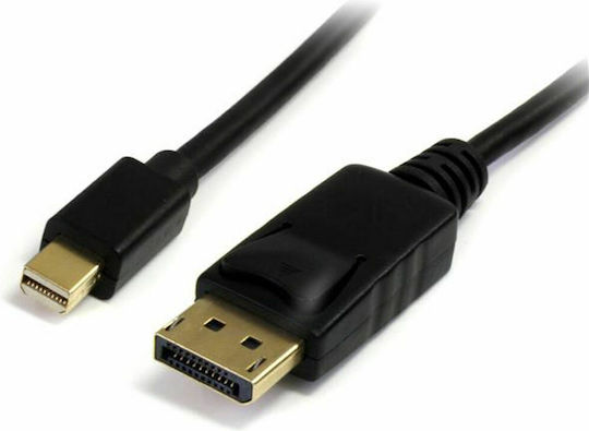 StarTech Кабел mini DisplayPort мъжки - DisplayPort мъжки 2м Черен (MDP2DPMM2M)