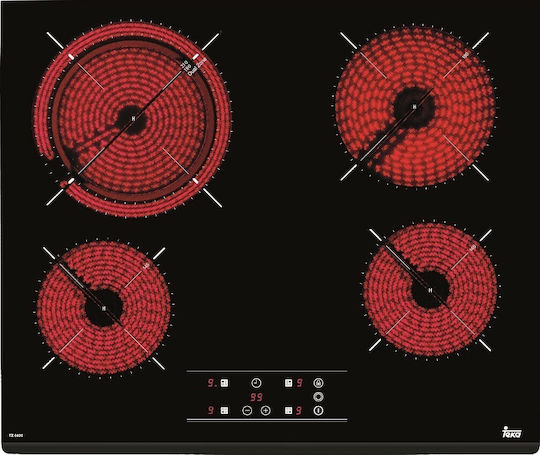 Teka TT 6420 Ceramic Cooktop Autonomous with Child Lock Function 60.5x51.5εκ.