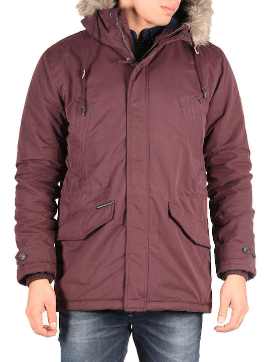 Basehit Winter Jacket Parka Wine