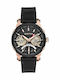 Quantum Men's Watch 45mm Automatic with Black Leather Strap