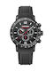 Wenger Roadster Ανδρικό Ρολόι 45mm Χρονογράφος Μπαταρίας με Μαύρο Καουτσούκ Λουράκι