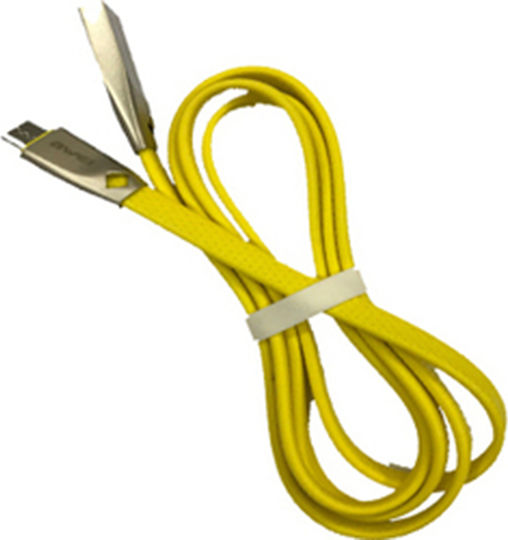 Awei CL-96 1m Flat USB 2.0 to micro USB Cable Yellow