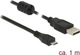 DeLock Regular USB 2.0 spre micro USB Cablu Negru 1m (84901) 1buc