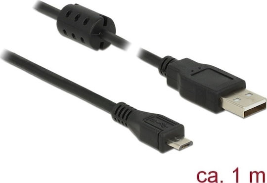 DeLock Regular USB 2.0 spre micro USB Cablu Negru 1m (84901) 1buc