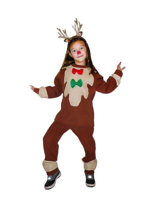 Kids Christmas Costume Reindeer Rudolph the Reindeer Brown