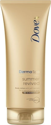 Dove Derma Spa Summer Revived Lotion Fair To Medium 200ml