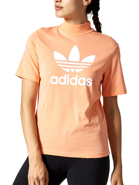 Adidas Pharrell Williams Hu Hiking Logo Women's Athletic T-shirt Orange