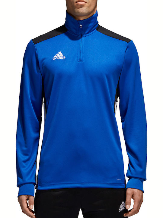 Adidas Regista 18 Training Ανδρική Μπλούζα με Φερμουάρ Μακρυμάνικη Μπλε
