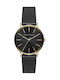 Armani Exchange Women's Watch with Black Metal Bracelet