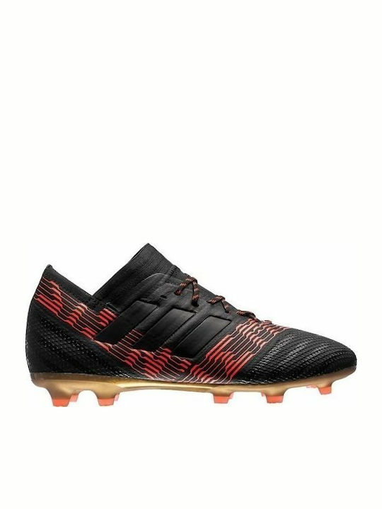 Adidas Papuci de fotbal pentru copii Nemeziz 17.1 Firm Ground Boots Negre