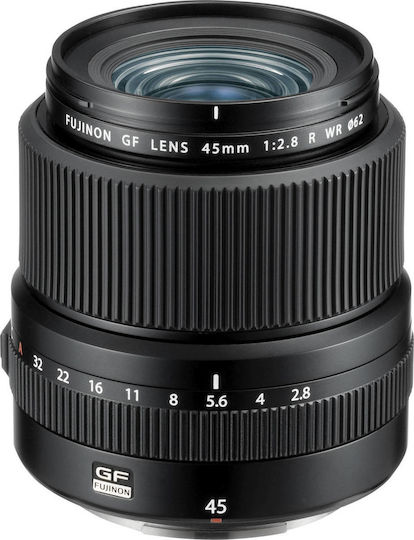 Fujifilm Medium Format Φωτογραφικός Φακός Fujinon GF 45mm f/2.8 R WR Wide Angle για Fujifilm G Mount Μαύρος