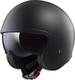 LS2 Spitfire OF599 Solid Jet Helmet with Sun Visor 1100gr Matt Black