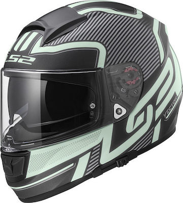 LS2 Vector FF397 HPFC Evo Full Face Helmet with Pinlock and Sun Visor ECE 22.05 1390gr Orion Matt Black/Light