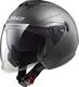 LS2 OF573 Twister Jet Helmet with Sun Visor 1150gr Solid Matt Titanium