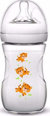 Philips Plastic Bottle Natural Anti-Colic with Silicone Nipple for 1+ months Tigers 260ml 1pcs