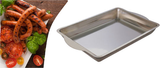 Serton Ταψί από Ανοξείδωτο Ατσάλι 29.5x20.5cm Serton Ταψί από Ανοξείδωτο Ατσάλι 29.5x20.5cm