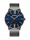 Curren Herrenuhr 42mm Batterie mit Metallarmband Blue