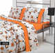SB Home Set Cotton Duvet Cover 160x240cm Single with Pillowcase 3506 Grey