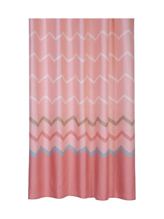 Nef-Nef Reidar Shower Curtain Fabric 180x180cm Pink 019002