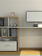 Birou Deskho Din Lemn Cu Birou Alb / Natural 149x50x105cm