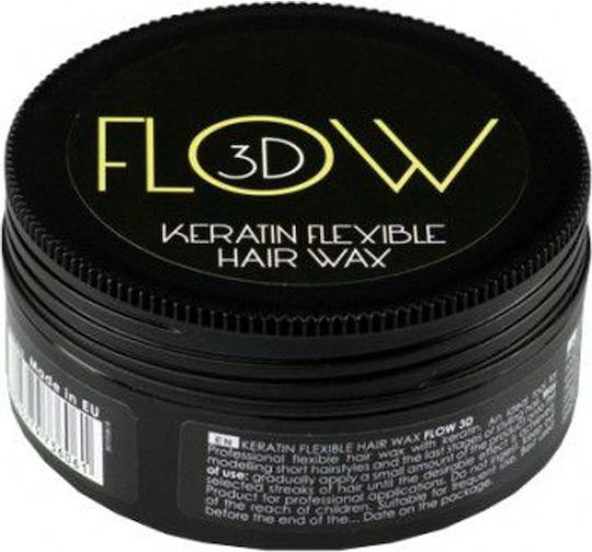 Keratin Flexible Hair Wax Flow 3D Κερί για Φυσικό Αποτέλεσμα 100gr