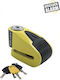 Auvray B-Lock 06 Motorcycle Disc Brake Lock with Alarm & 6mm Pin in Yellow