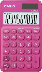 Casio SL-310UC Taschenrechner Buchhaltung Herrenuhren 10 Ziffern in Rosa Farbe