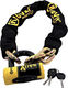 Auvray Chaine Xtrem L170 170cm Motorcycle Anti-Theft Chain with Lock in Black CAXTR170AUV