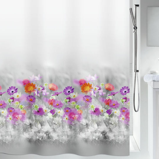 Spirella Abella Duschvorhang Stoff 180x200cm Rosa
