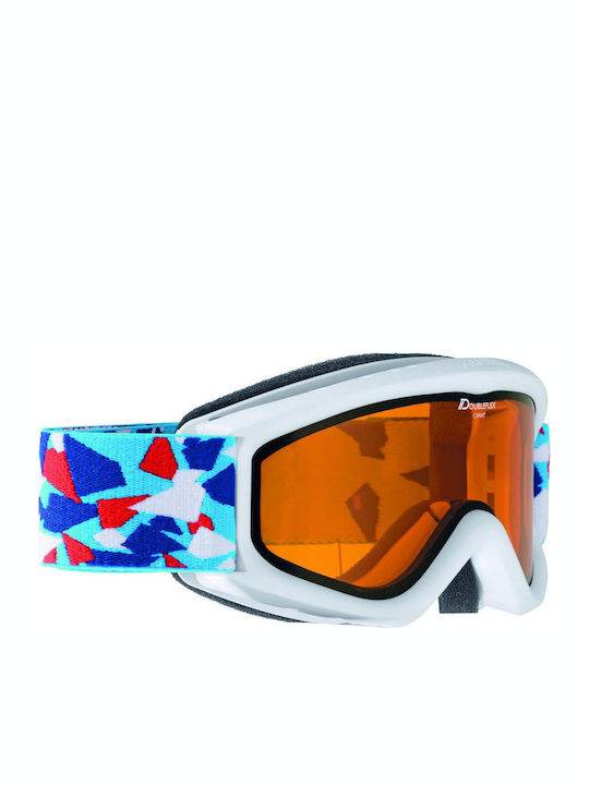 Alpina Carat DH Ski- & Snowboardbrille Kinder Bunt mit Linse in Orange Farbe