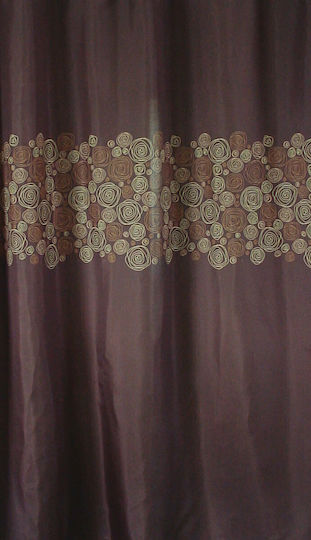 San Lorentzo Poem Fabric Shower Curtain 180x180cm With Crickets 1703
